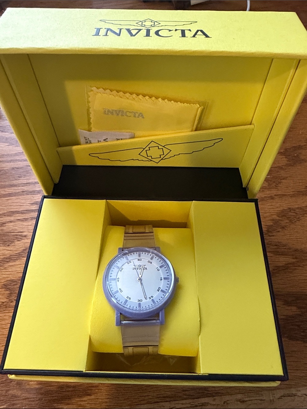 Invicta Women’s light purple Watch with White Dial and silicone band